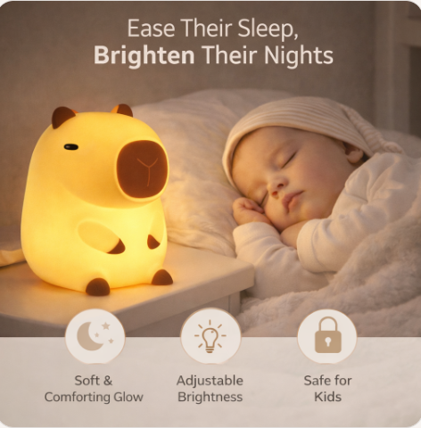 Squishy Capybara Night Light